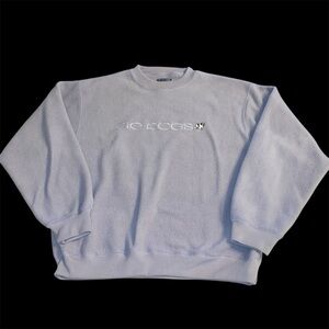 Big Dogs High Tech Gear Fleece Purple Pullover Sweatshirt logo Y2K Unisex Small